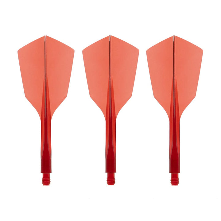 Condor AXE 120 Dart Flights - Narrow - Clear Red