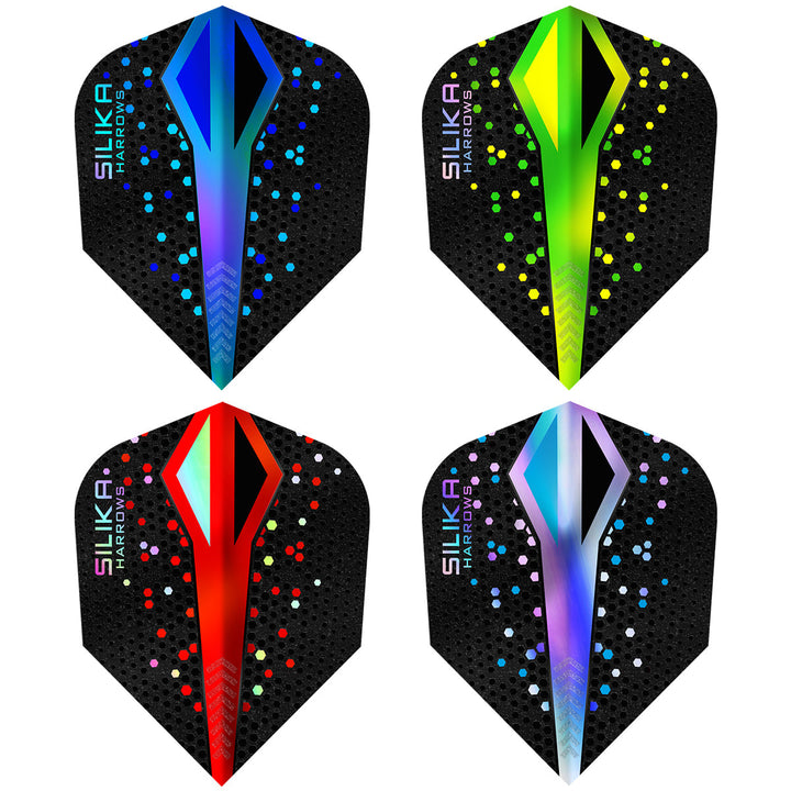 Silika Colourshift Standard No6 Dart Flights by Harrows