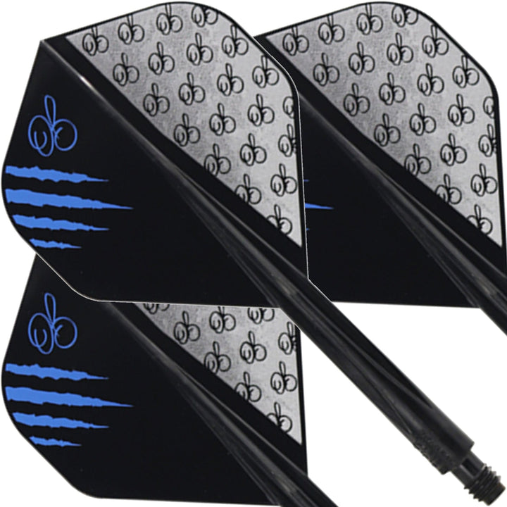 Condor AXE Dart Flights - The Master - Owen Bates - Standard - Black
