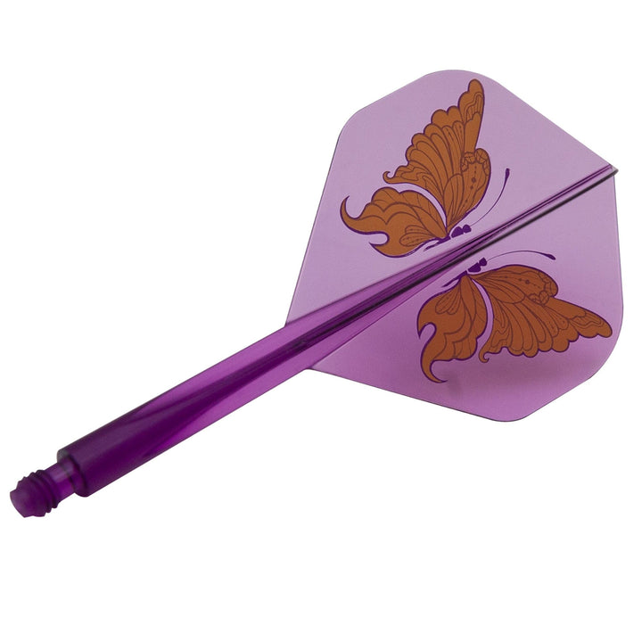 *Condor AXE Dart Flights - Standard - Swallowtail Butterfly - Clear Purple
