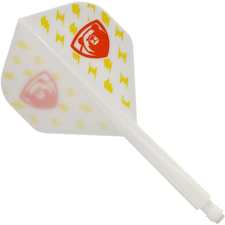 Condor AXE Player Series Dart Flights - Miyu Miyawaki - Thunderbolt Bear - Standard - White Short