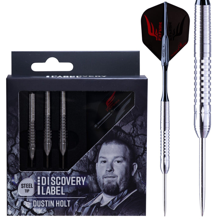*Cosmo Discovery Label Darts - Steel Tip - 90% Tungsten - Dustin Holt - 22g
