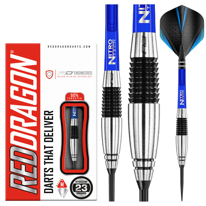 Cyclone 90% Tungsten Steel Tip Darts by Red Dragon