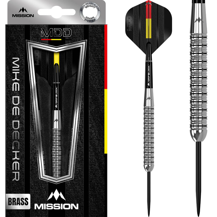 Mission Mike De Decker Darts - Steel Tip - Brass - Tungsten Look - 20g