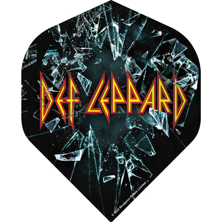 *Def Leppard Dart Flights - Official Licensed - 100 Micron - No2 - Std - F2 - Shattered Glass