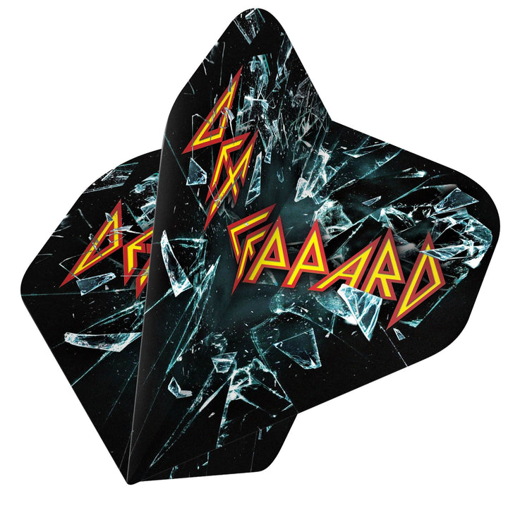 *Def Leppard Dart Flights - Official Licensed - 100 Micron - No2 - Std - F2 - Shattered Glass