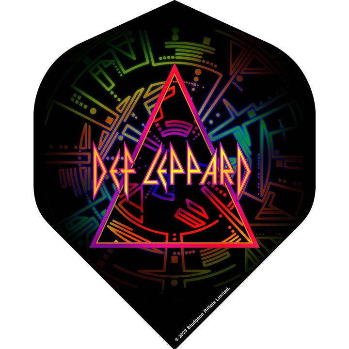 *Def Leppard Dart Flights - Official Licensed - 100 Micron - No2 - Std - F3 - Prism