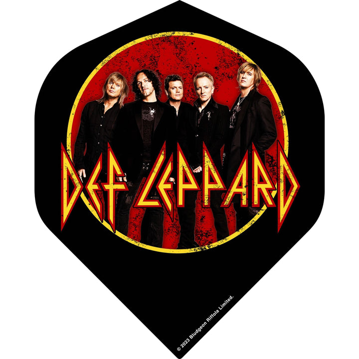 *Def Leppard Dart Flights - Official Licensed - 100 Micron - No2 - Std - F5 - Original