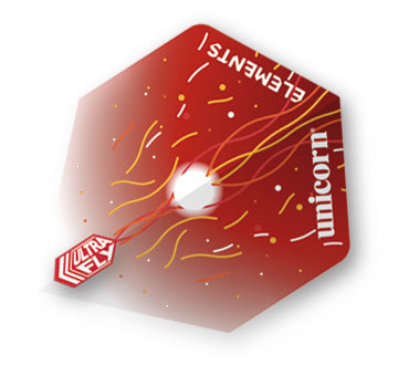Unicorn Ultrafly Dart Flights Standard Elements Firestorm Red
