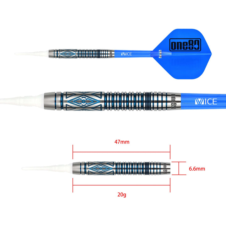One80 RJ Escaros Darts - Soft Tip - 90% Tungsten - 20g