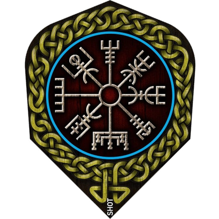 *Shot Dart Flights - 100 Micron - Transparent - No6 - Viking Drakkar