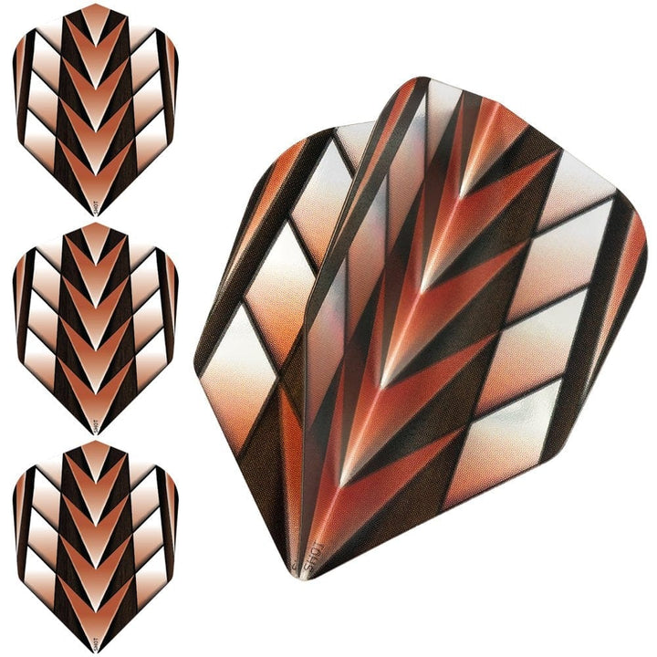 *Shot Dart Flights - 100 Micron - Transparent - No6 - Tribal Weapon