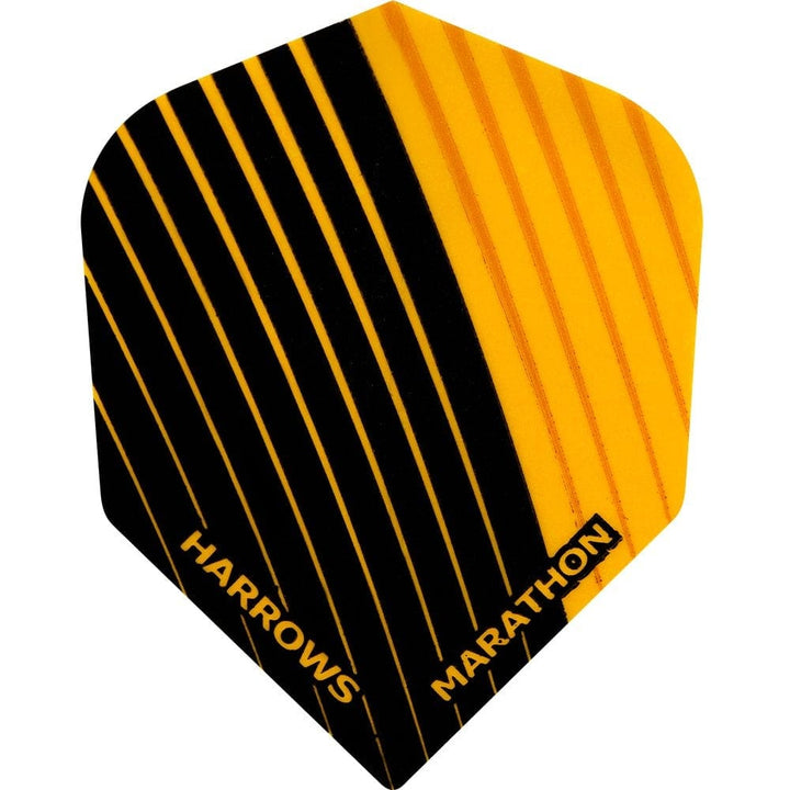 *Harrows Dart Flights - Marathon - Extra Strong - Std - Black Orange