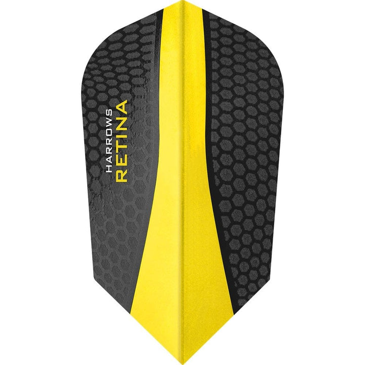 *Harrows Retina Dart Flights - Slim Yellow