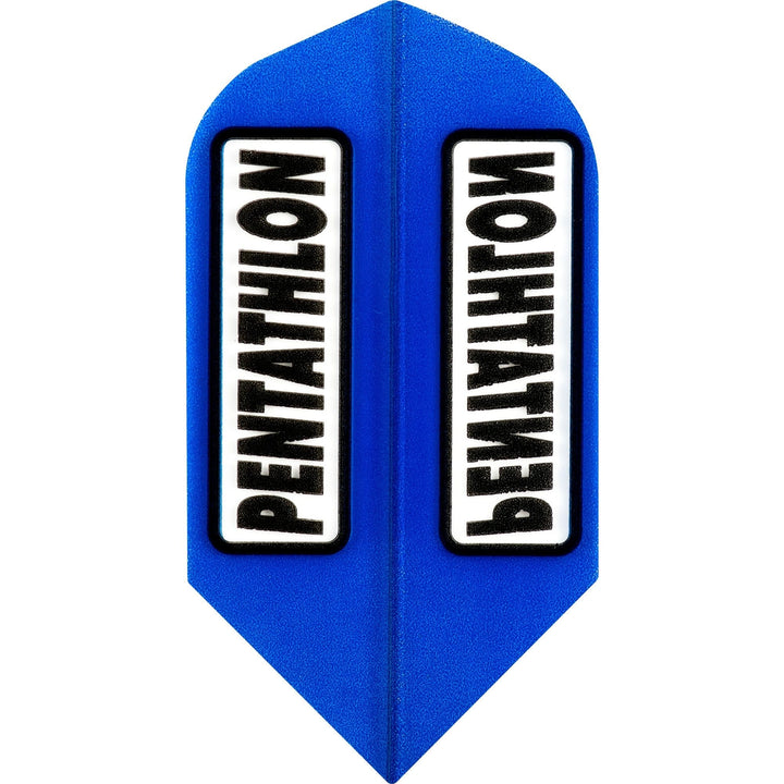 *Pentathlon Dart Flights - Dimplex - Extra Strong - Slim - Blue