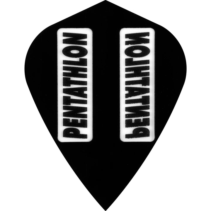 *Dart Flights - Pentathlon Colours - Extra Strong - Kite Black