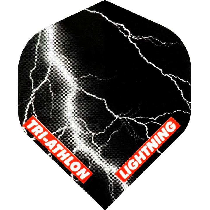 *McKicks Lightning Dart Flights - Std - Tri-athlon Black