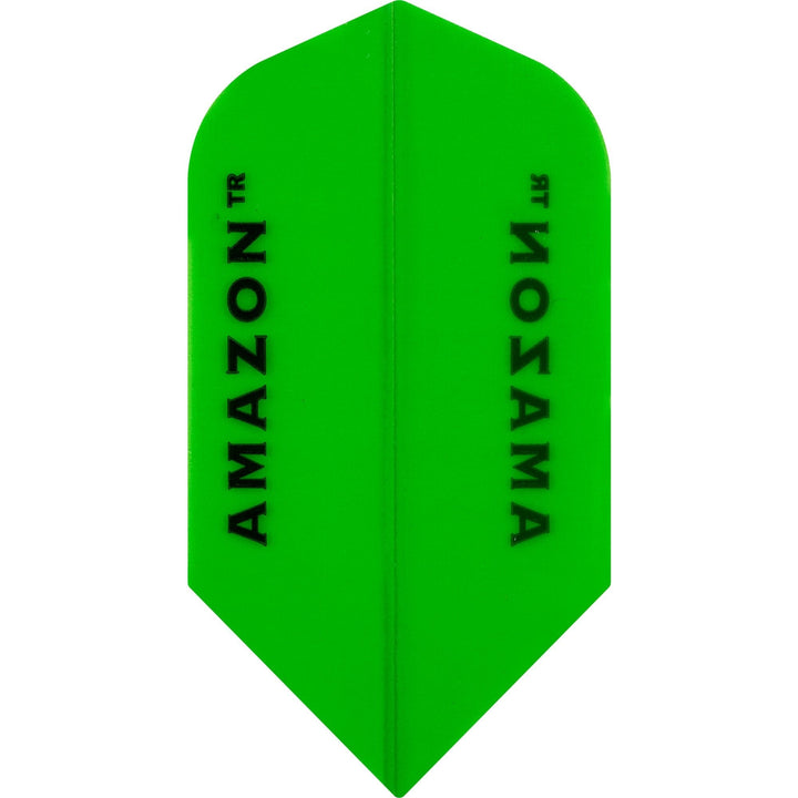 *Amazon Dart Flights - 100 Micron - Transparent - Slim Green