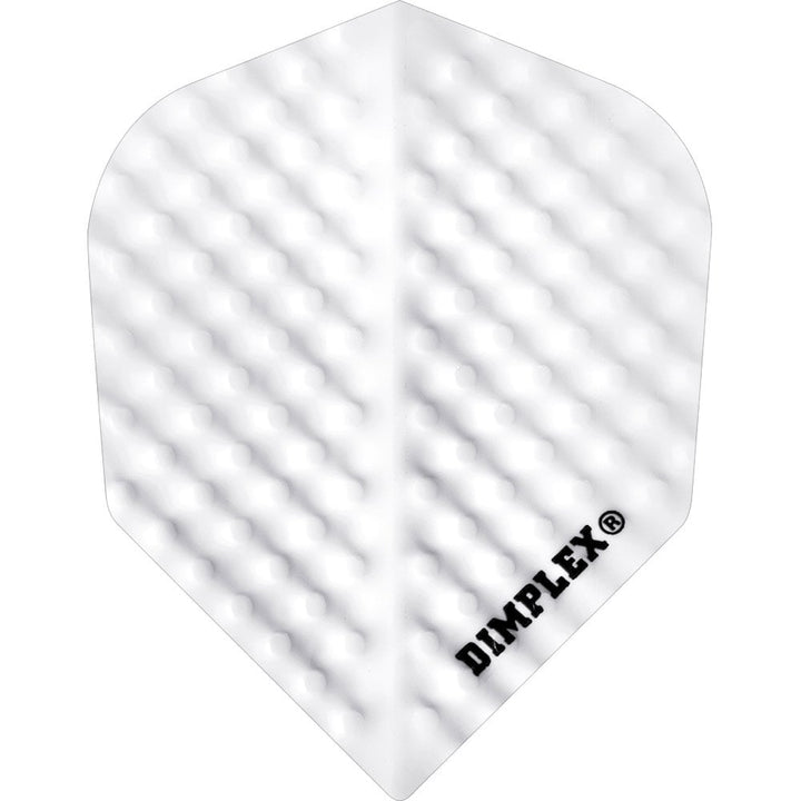 *Harrows Dimplex Dart Flights - Standard Shape - Plain Colours Plain White