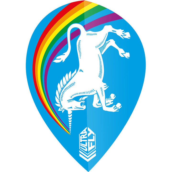 *Unicorn Ultrafly Dart Flights - 100 - Xtra Pear - Rainbow