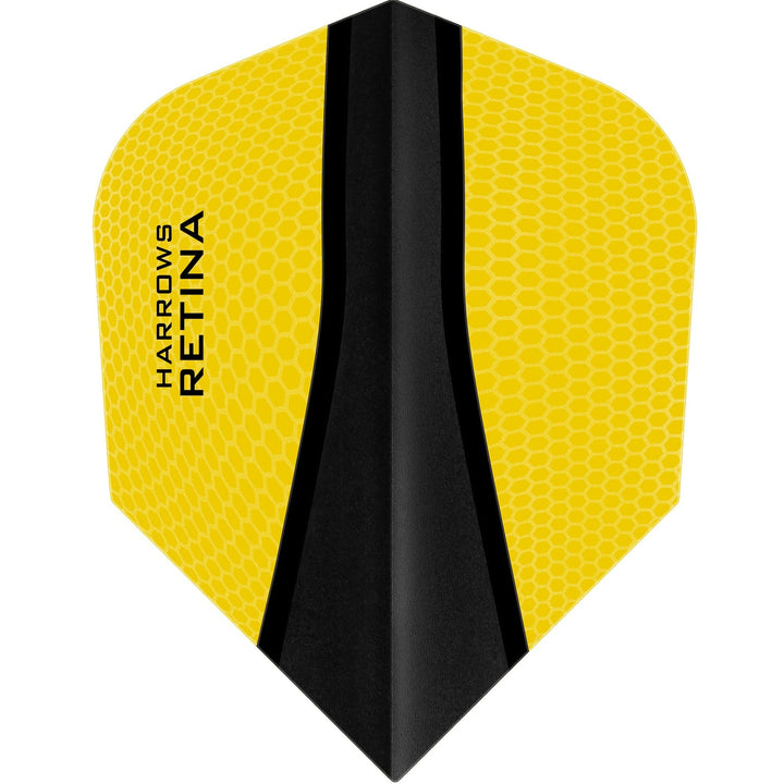 *Harrows Retina-X Dart Flights - No6 - Std Yellow