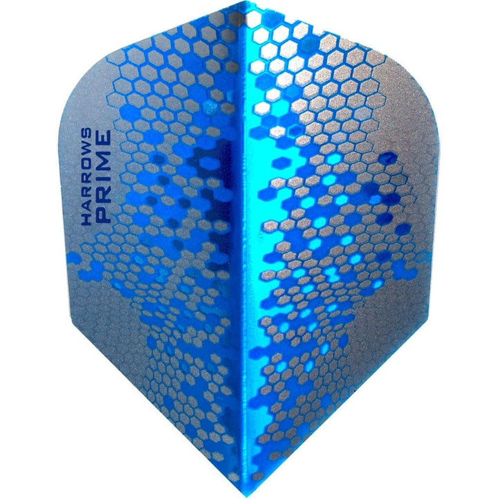 *Harrows Prime Dart Flights - No6 - Std - Hex - Blue