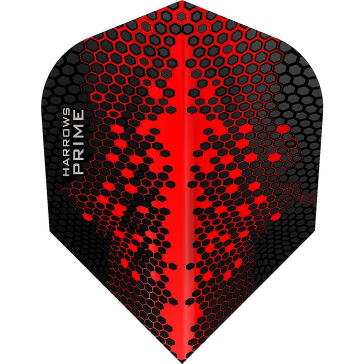 *Harrows Prime Dart Flights - No6 - Std - Hex - Red