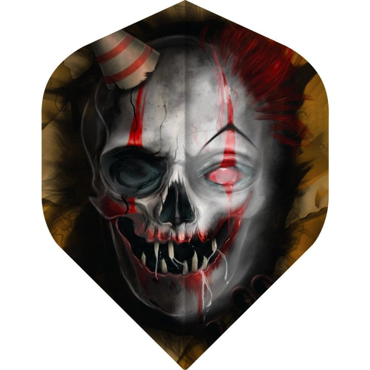 *Designa Horror Show Dart Flights - No2 - Std - Killer Clown