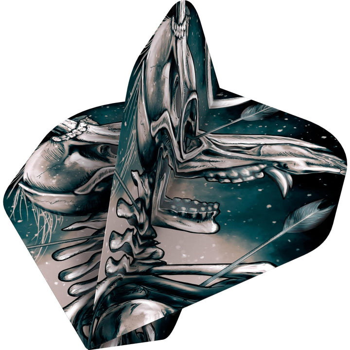 *Designa Horror Show Dart Flights - No2 - Std - Deer Skull