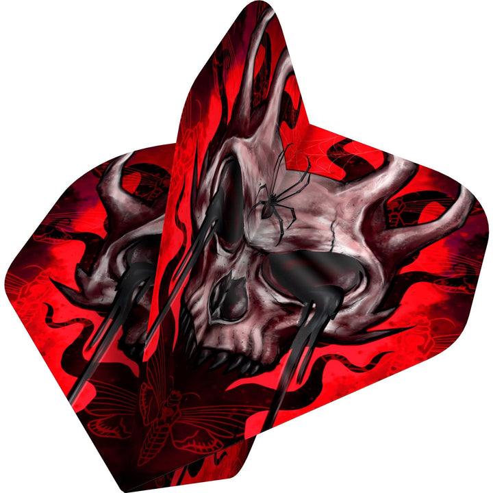 *Designa Horror Show Dart Flights - No2 - Std - Horned Skull
