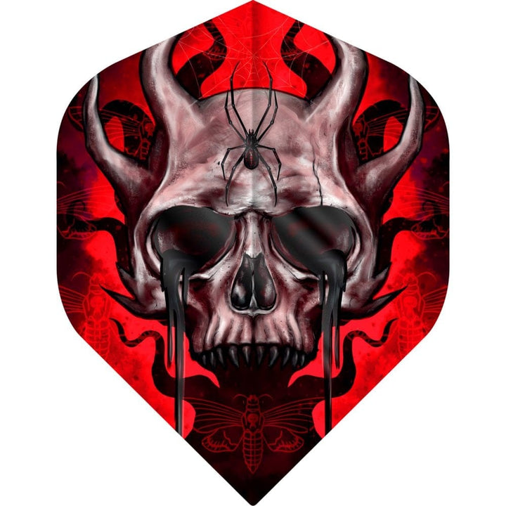 *Designa Horror Show Dart Flights - No2 - Std - Horned Skull