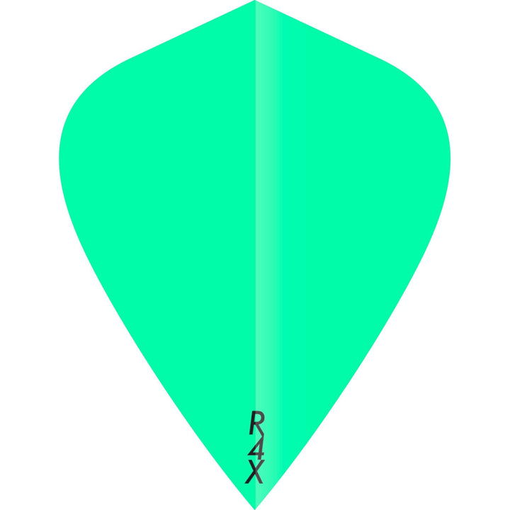 *Ruthless R4X - Solid - Dart Flights - 100 Micron - Kite Fluro Green