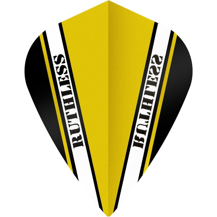*Ruthless - V100 Pro - Dart Flights - 100 Micron - Kite Yellow