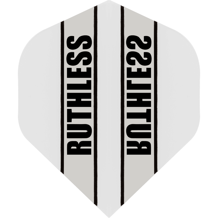 Ruthless - Clear Panel - Dart Flights - 100 Micron - No2 - Std White