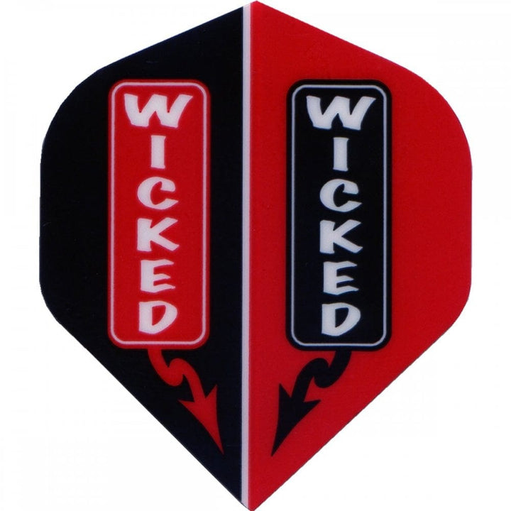 *Ruthless - Wicked - Dart Flights - 100 Micron - No2 - Std Red