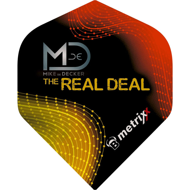 *BULL'S Metrixx Dart Flights - 150 Micron - A-Std - Mike De Decker