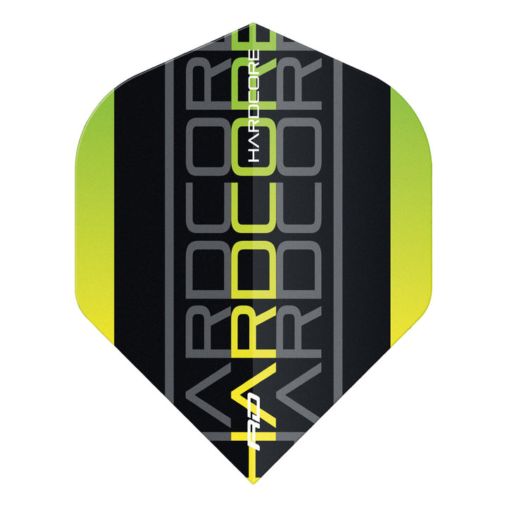 Hardcore XT Yellow Triple Standard Dart Flights by Red Dragon