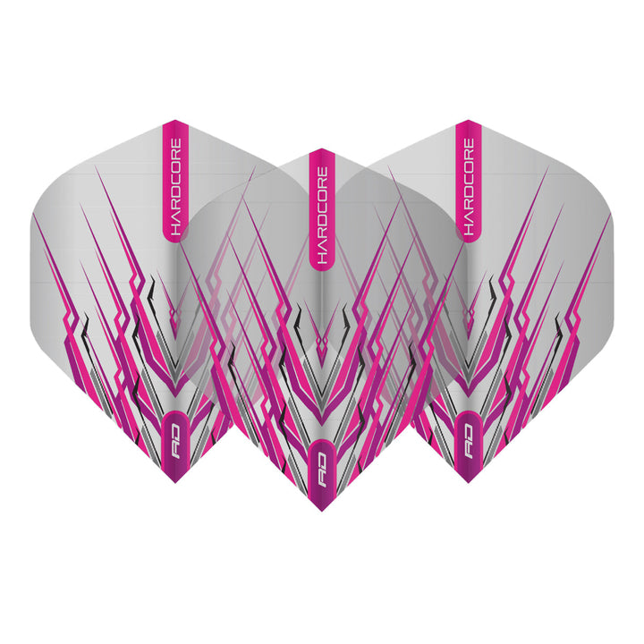 Hardcore Snakebite Pink Mohawk Standard Dart Flights by Red Dragon