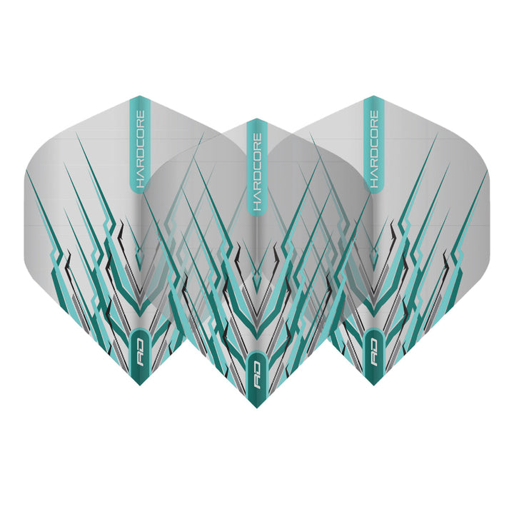 Hardcore Snakebite Light Blue Mohawk Standard Dart Flights by Red Dragon
