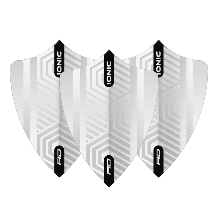 Hardcore White Freestyle Dart Flights by Red Dragon