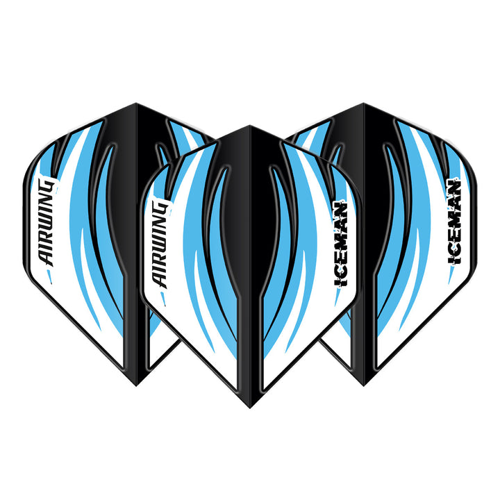 Airwing Gerwyn Price Black & Blue Standard Dart Flights by Red Dragon