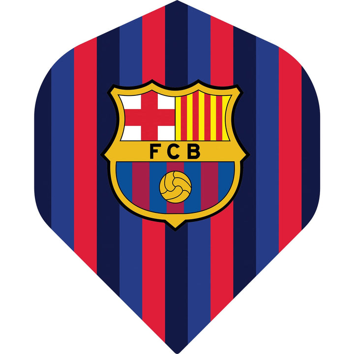*FC Barcelona - Official Licensed BARÇA - Dart Flights - No2 - Std - F1 - Striped with Crest