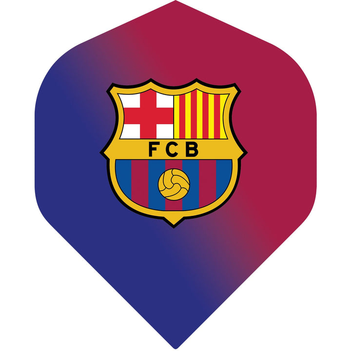 *FC Barcelona - Official Licensed BARÇA - Dart Flights - No2 - Std - F3 - Shaded with Crest