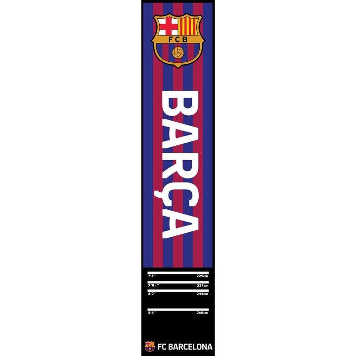 *FC Barcelona - Official Licensed BARÇA - Carpet Dart Mat - 290cm x 60cm - Striped with Crest