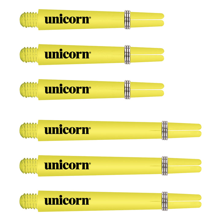 Gripper 3 Flair Yellow Dart Stems / Shafts by Unicorn