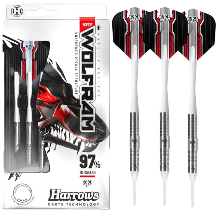 Harrows Wolfram 97% Tungsten Soft Tip Darts Wolf Barrel