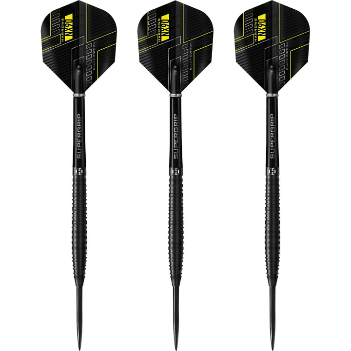 Harrows NX90 Black Darts - Steel Tip - Ringed