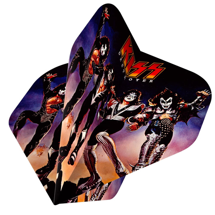 *Kiss Dart Flights - Official Licensed - 100 Micron - No2 - Std - F3 - Black - Destroyer
