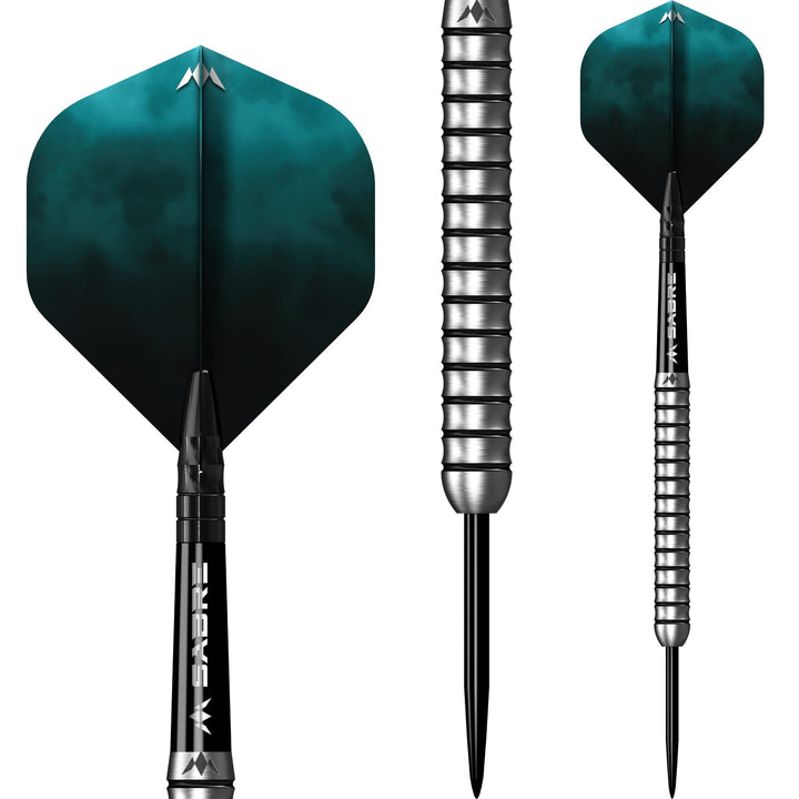 *Mission Lewis Gurney Darts - Steel Tip - 95% Tungsten - Silver-Black Rings