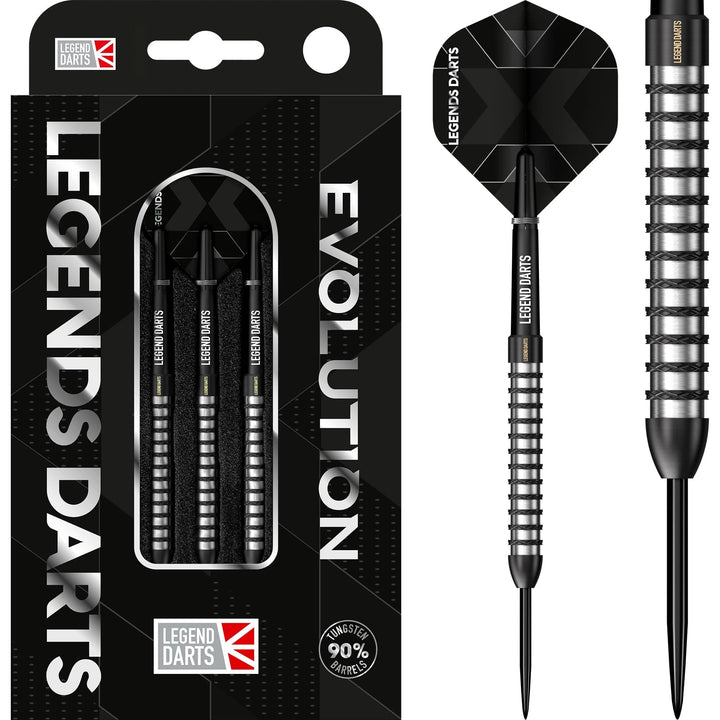 *Legend Darts - Steel Tip - Revolution Series - B11 - Black - Wide Ring